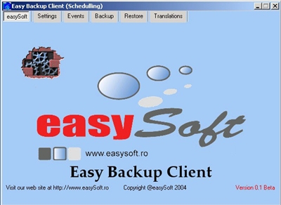 easyBackup Soft utilitar de salvare a datelor