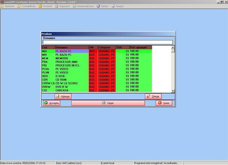 easyERP screenshot 3
